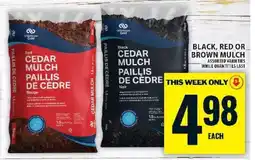 Food Basics Cedar Mulch offer