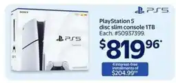 Walmart PlayStation 5 disc slim console 1TB offer