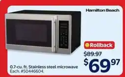 Walmart Hamilton Beach Microwave offer
