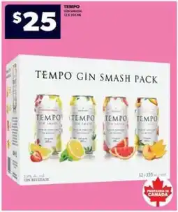 Real Canadian Liquorstore TEMPO Gin Smash Pack offer