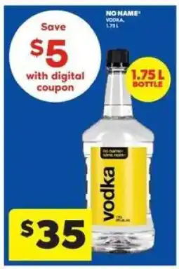Real Canadian Liquorstore NO NAME Vodka offer