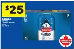 Real Canadian Liquorstore Sleeman Clear or Original Draught Beer offer