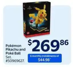Walmart Pokémon Pikachu and Poké Ball Set offer
