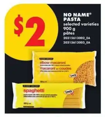 No Frills NO NAMEPASTA offer