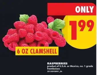 No Frills Raspberries offer