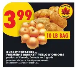 No Frills Russet Potatoes or Farmer's Market Yellow Onions offer
