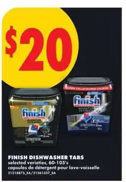 No Frills FINISH DISHWASHER TABS offer