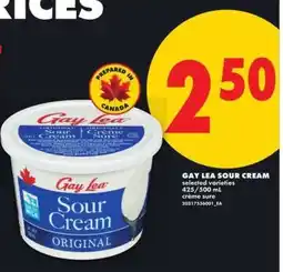 No Frills GAY LEA SOUR CREAM offer