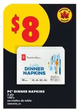 No Frills PC Dinner Napkins offer
