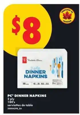 No Frills PC Dinner Napkins offer