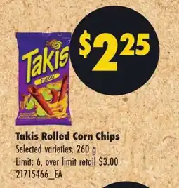 No Frills Takis Rolled Corn Chips offer