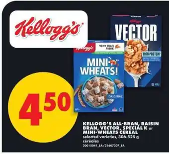 No Frills Kellogg's Cereal offer