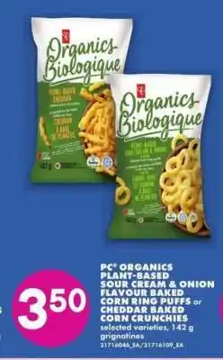 No Frills PC Organics Plant-Based Snacks offer