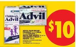 No Frills Advil Pain Relief Product offer