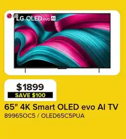 Leon's LG 65 4K Smart OLED evo AI TV - OLED65C5PUA offer
