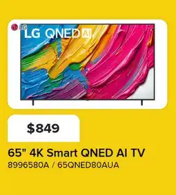 Leon's LG 65 4K Smart QNED AI TV - 65QNED80AUA offer