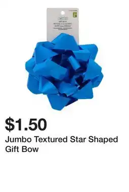 Dollarama Jumbo Textured Star Shaped Gift Bow offer