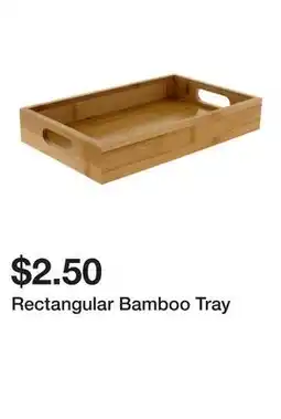 Dollarama Rectangular Bamboo Tray offer