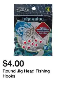 Dollarama Round Jig Head Fishing Hooks offer