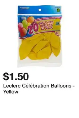 Dollarama Leclerc Célébration Balloons - Yellow offer