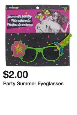 Dollarama Party Summer Eyeglasses offer
