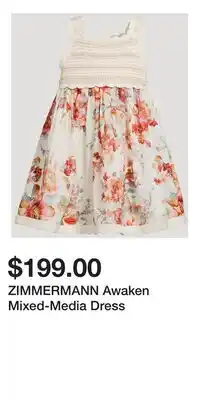 Holt Renfrew ZIMMERMANN Awaken Mixed-Media Dress offer