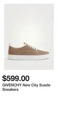 Holt Renfrew GIVENCHY New City Suede Sneakers offer