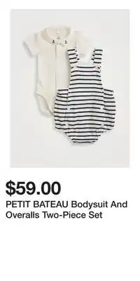 Holt Renfrew PETIT BATEAU Bodysuit And Overalls Two-Piece Set offer