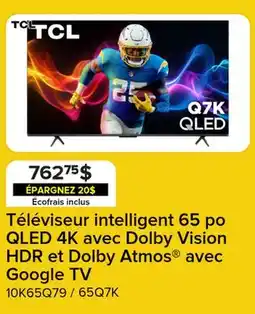 Leon's Téléviseur intelligent 65 po QLED 4K avec Dolby Vision HDR et Dolby Atmos avec Google TV offer