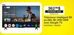 Leon's Téléviseur intelligent 55 po DEL 4K UHD HDR avec Google TV offer