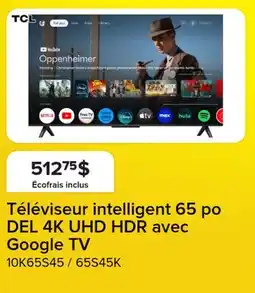 Leon's Téléviseur intelligent 65 po DEL 4K UHD HDR avec Google TV offer