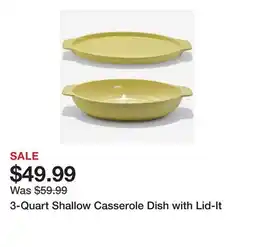 TSC Stores 3-Quart Shallow Casserole Dish with Lid-It offer