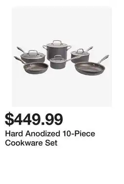 TSC Stores Hard Anodized 10-Piece Cookware Set offer