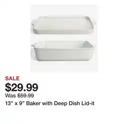 TSC Stores 13 x 9 Baker with Deep Dish Lid-it offer