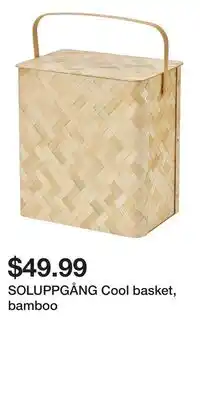 IKEA SOLUPPGÅNG Cool basket, bamboo offer