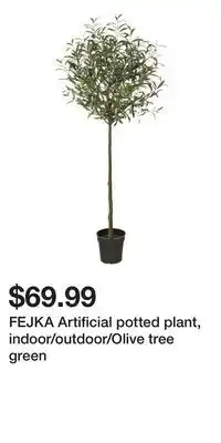 IKEA FEJKA Artificial potted plant, indoor/outdoor/Olive tree green offer