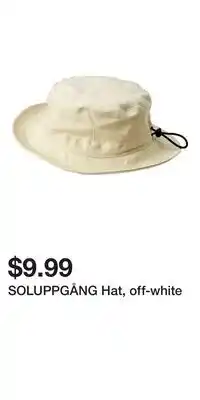 IKEA SOLUPPGÅNG Hat, off-white offer