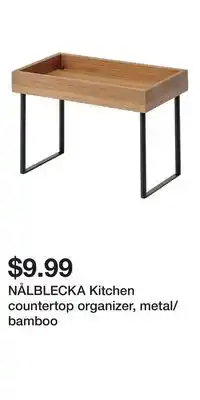 IKEA NÅLBLECKA Kitchen countertop organizer, metal/bamboo offer