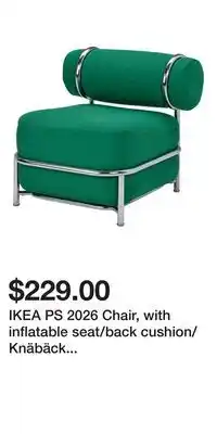 IKEA IKEA PS 2026 Chair, with inflatable seat/back cushion/Knäbäck bright green offer