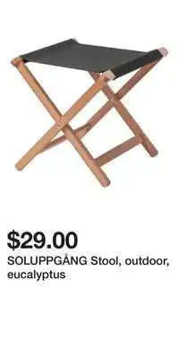 IKEA SOLUPPGÅNG Stool, outdoor, eucalyptus offer