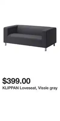 IKEA KLIPPAN Loveseat, Vissle gray offer