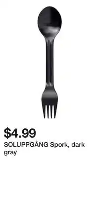 IKEA SOLUPPGÅNG Spork, dark gray offer