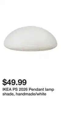 IKEA IKEA PS 2026 Pendant lamp shade, handmade/white offer