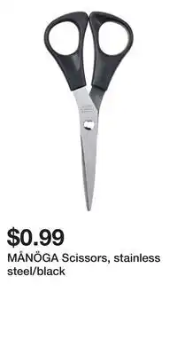IKEA MÅNÖGA Scissors, stainless steel/black offer