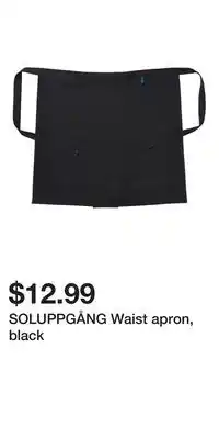 IKEA SOLUPPGÅNG Waist apron, black offer