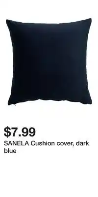 IKEA SANELA Cushion cover, dark blue offer