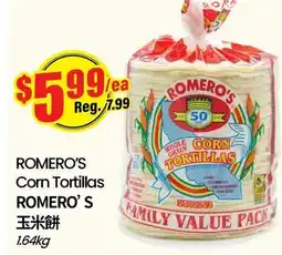 Btrust Supermarket ROMERO'S Corn Tortillas offer