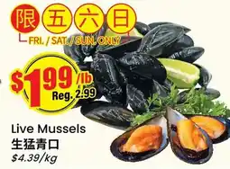 Btrust Supermarket Live Mussels offer