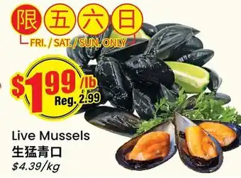 Btrust Supermarket Live Mussels offer