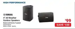 Visions Electronics YAMAHA 4 All Weather Outdoor Speakers offer